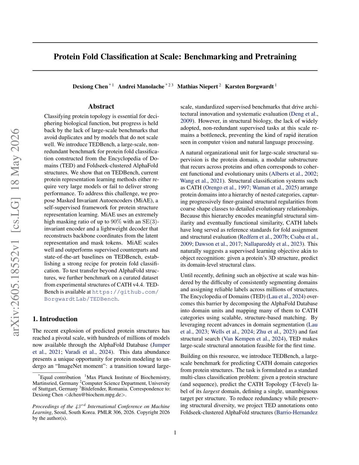 Teaser for Protein Fold Classification at Scale: Benchmarking and Pretraining
